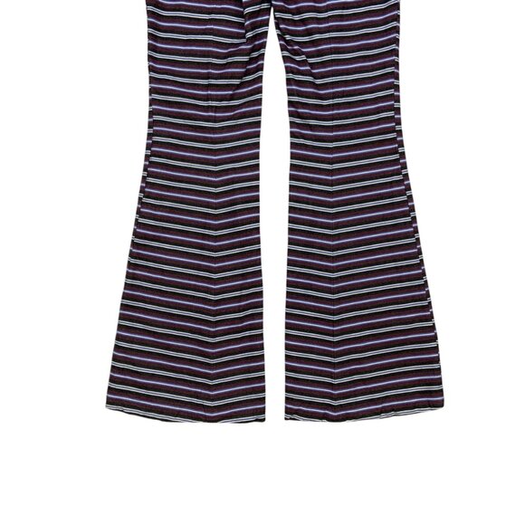 Anthropologie Maeve Striped Kick Flare Pant 0 Ankle Length Retro Multicolor - Picture 10 of 12